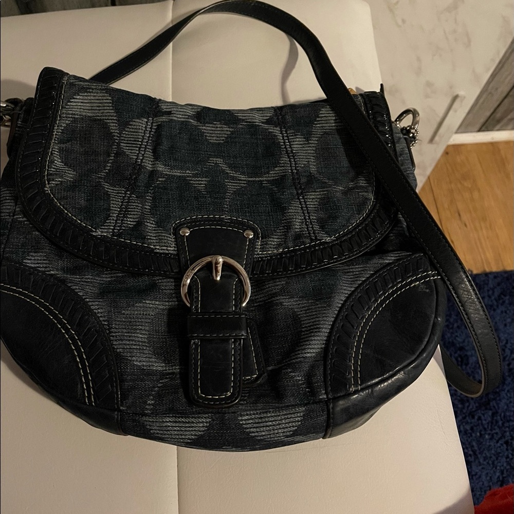Denim Coach crossbody bag-vintage